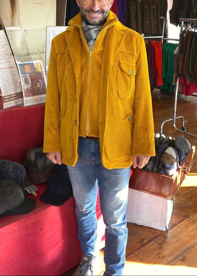 Giacca maremmana velluto senape - Edizione Limitata 55° anniversario