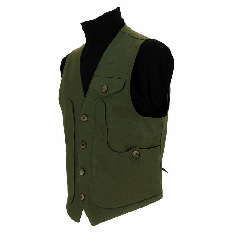 Gilè maremmano cotone massaua verde