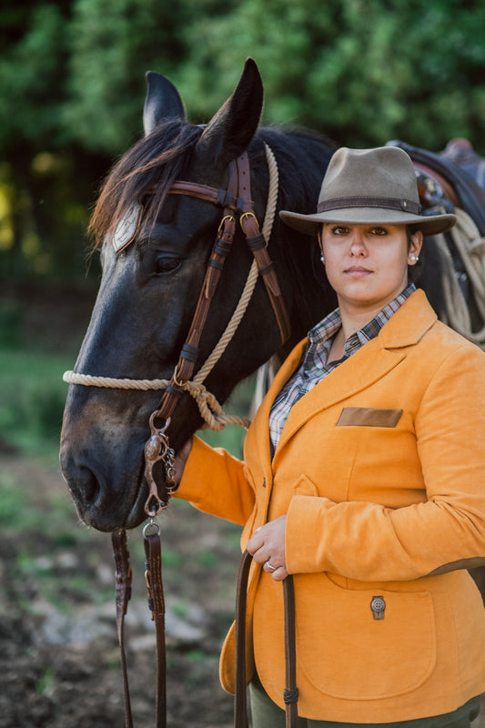 Giacca maremmana fustagno modello "Violetta"