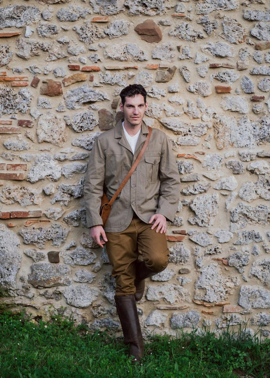 Giacca maremmana sfoderata cotone sabbia