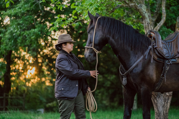 Giacca maremmana in cotone cerato - disponibile solo su ordinazione