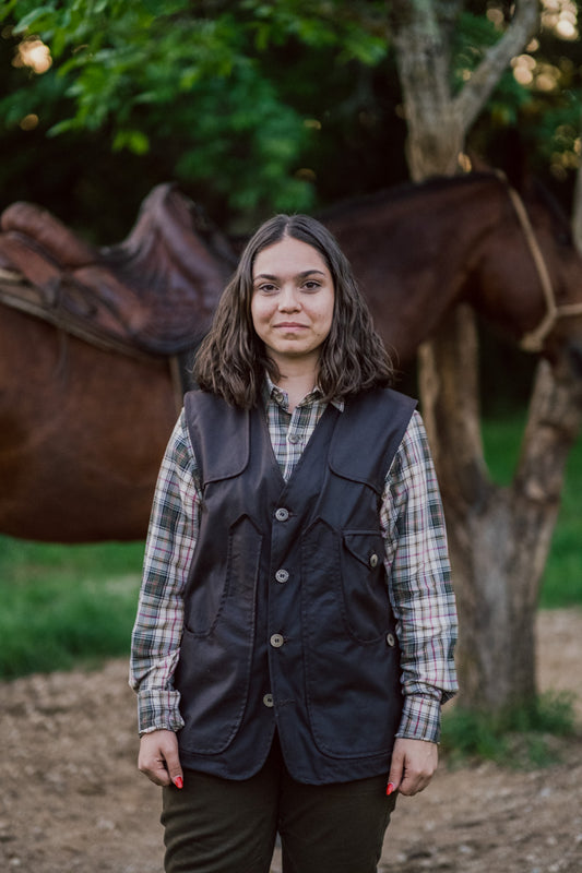 Gilè maremmano in cotone cerato - disponibile solo su ordinazione