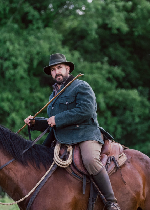 Giacca maremmana lana loden verde