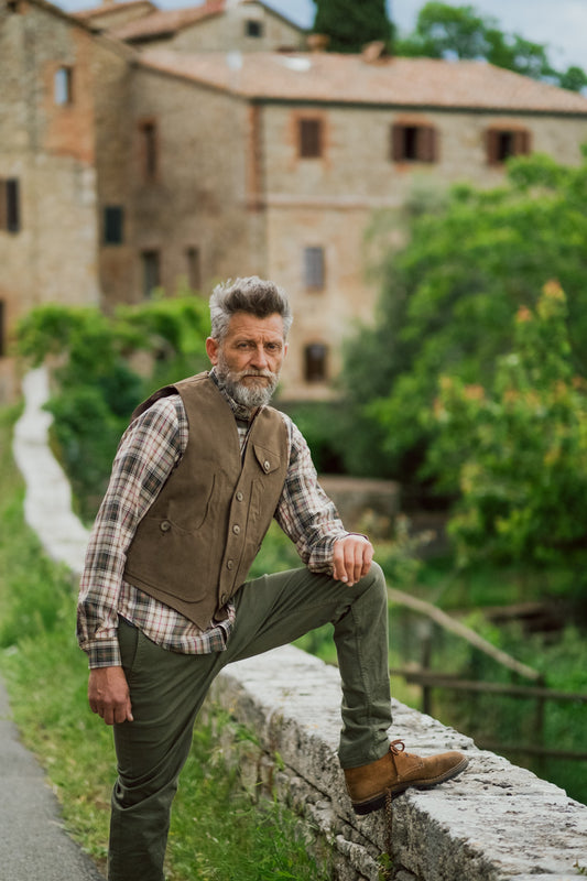 Gilè maremmano tela olona