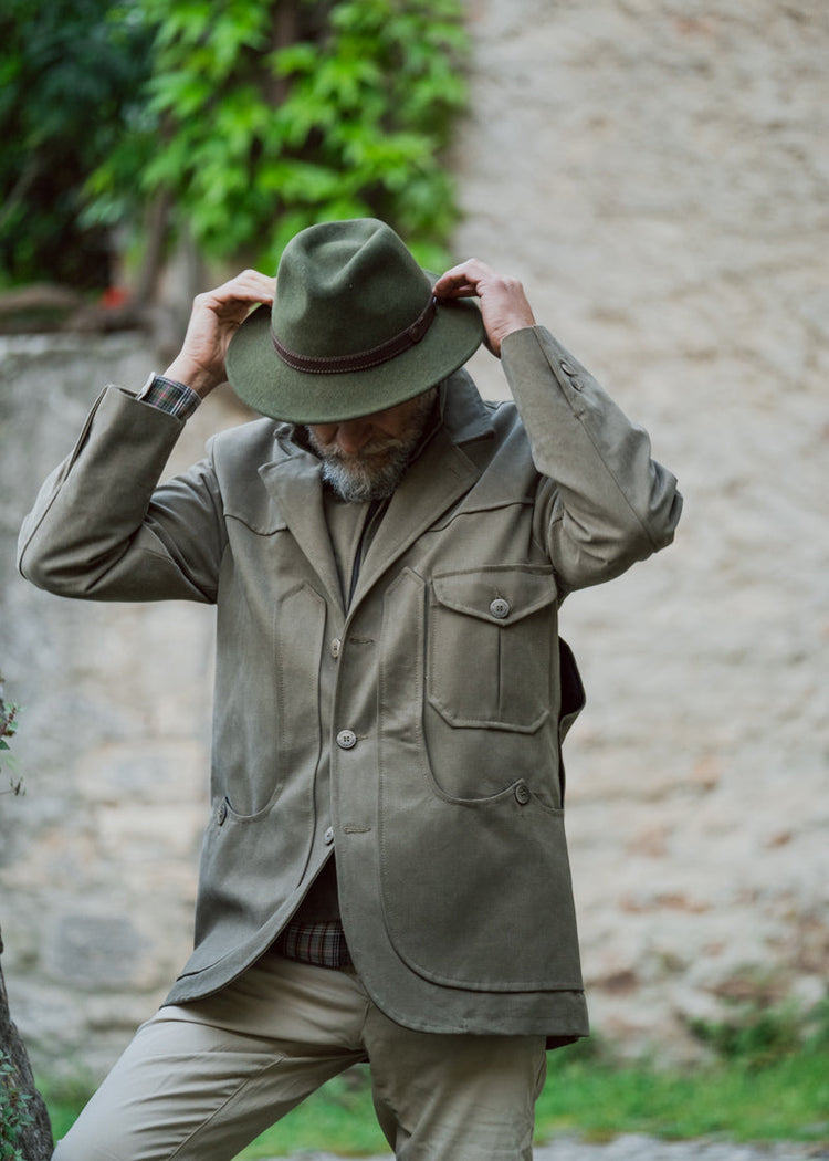 Cappello feltro verde
