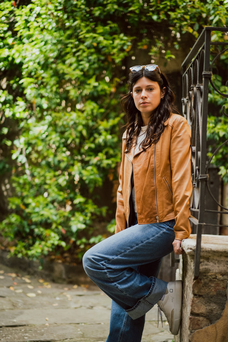 Giubbotto in pelle modello "Chiodo"