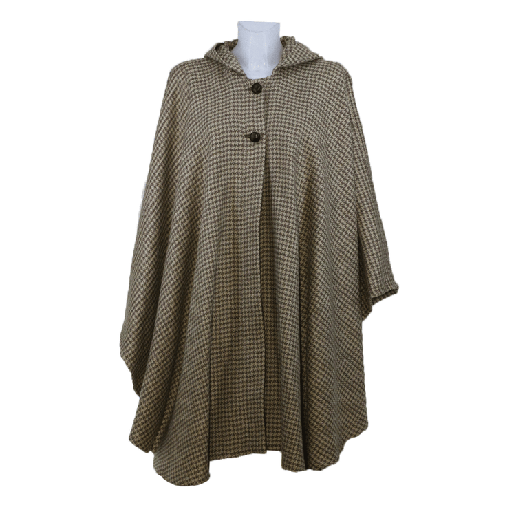 Mantella lana pied de poule modello "Luisella" - taglia unica