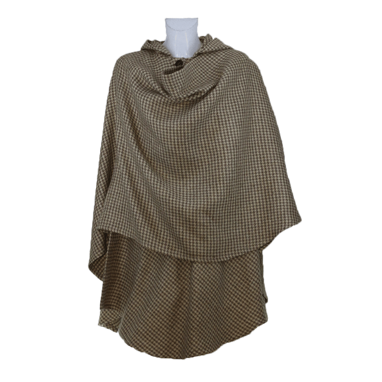 Mantella lana pied de poule modello "Luisella" - taglia unica