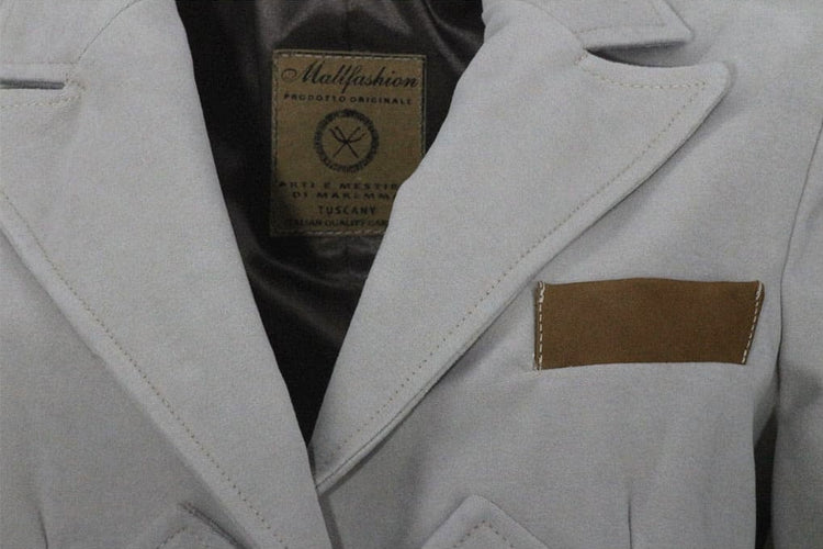 Giacca maremmana fustagno bianco artico modello "Violetta"