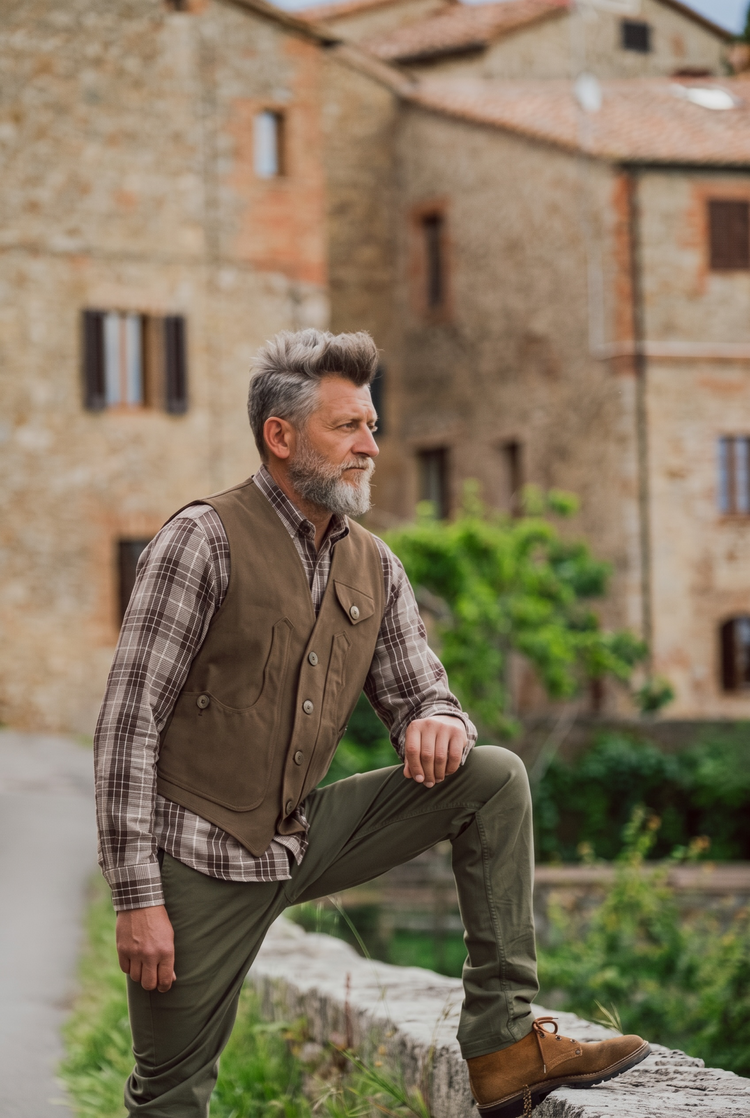 Maremmana green fustian jacket