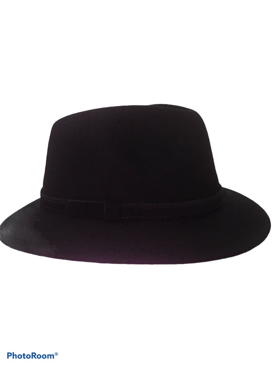 Cappello feltro blu