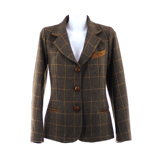 Viola lana tweed marrone