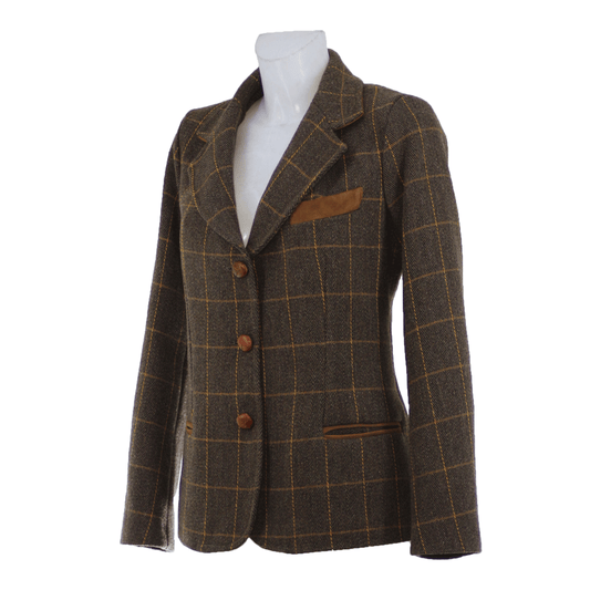 Viola lana tweed marrone