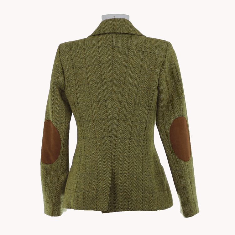 Giacca lana tweed verde modello "Viola"