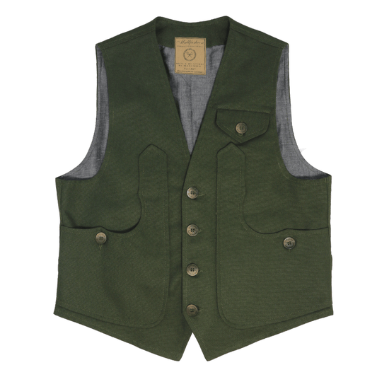 Gilè maremmano cotone verde
