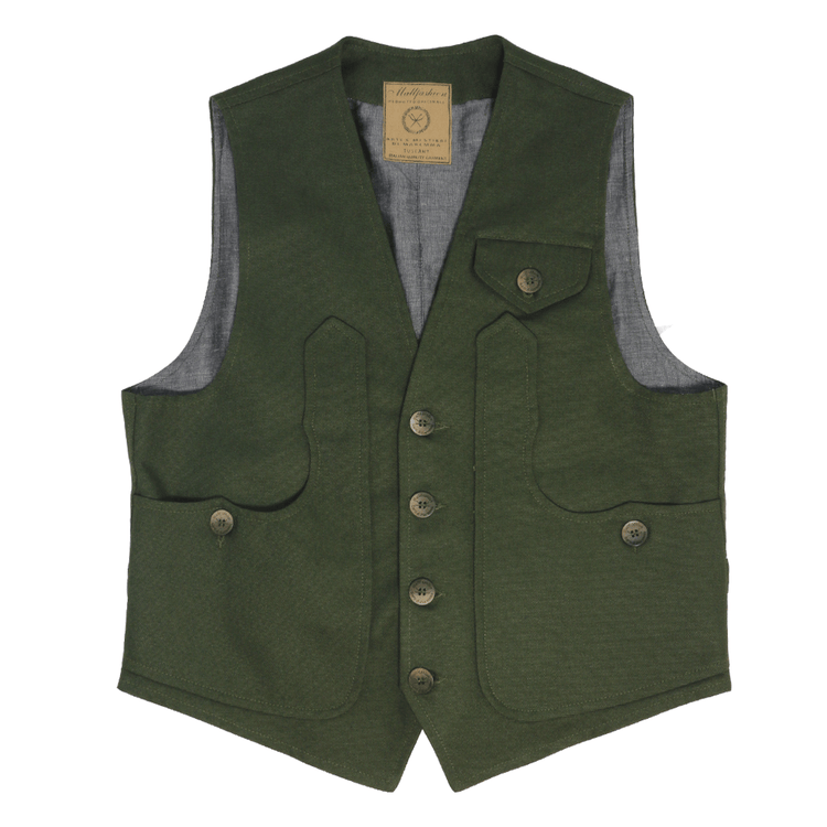 Gilè maremmano cotone verde