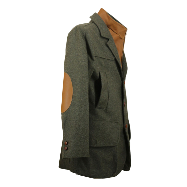 Giaccone lana loden verde modello "Amiata"