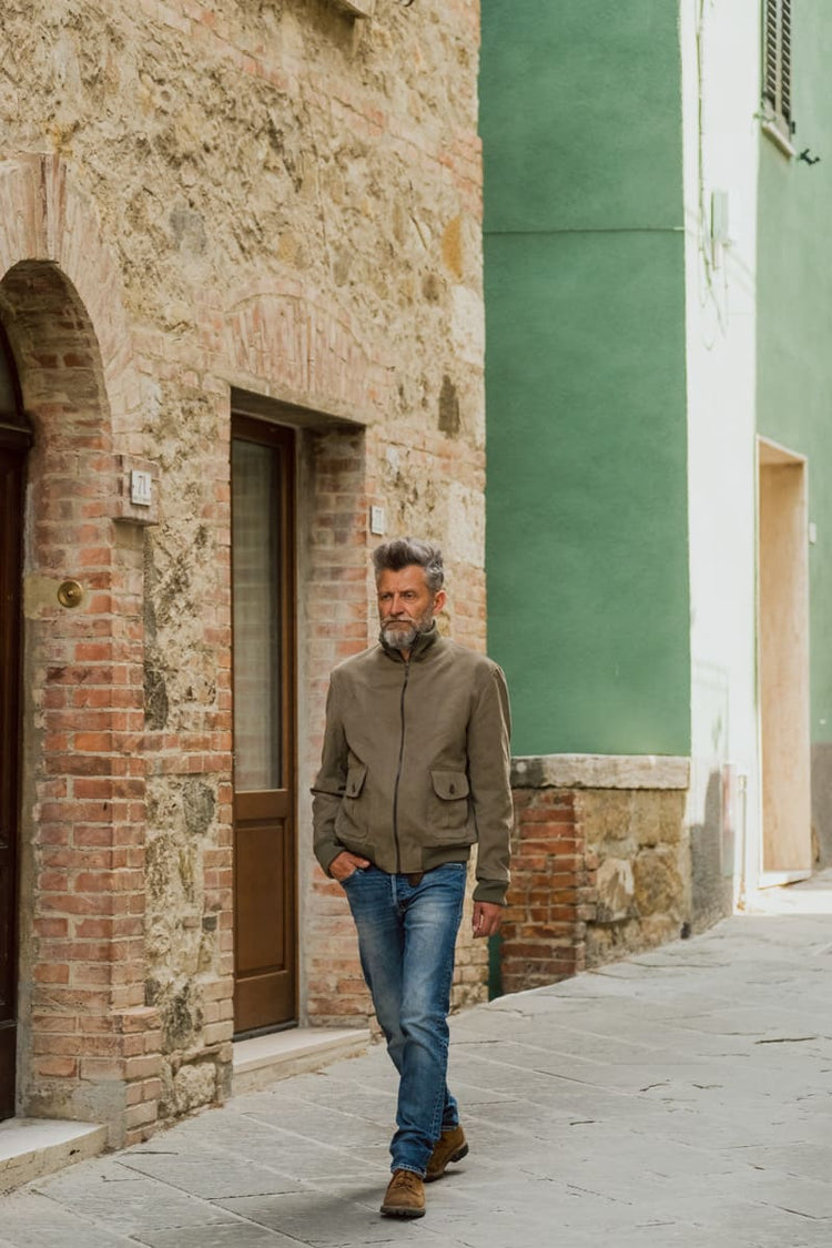 Giubbotto in cotone modello "polo"