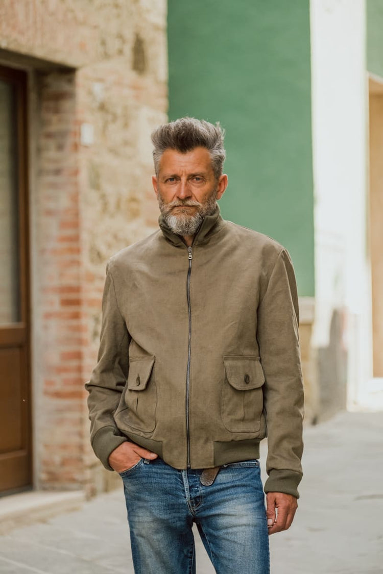 Giubbotto in cotone modello "polo"